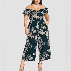 City Chic | NWT Women’s Fresh field jumpsuit. Size 14 XS ( city chic sizing)